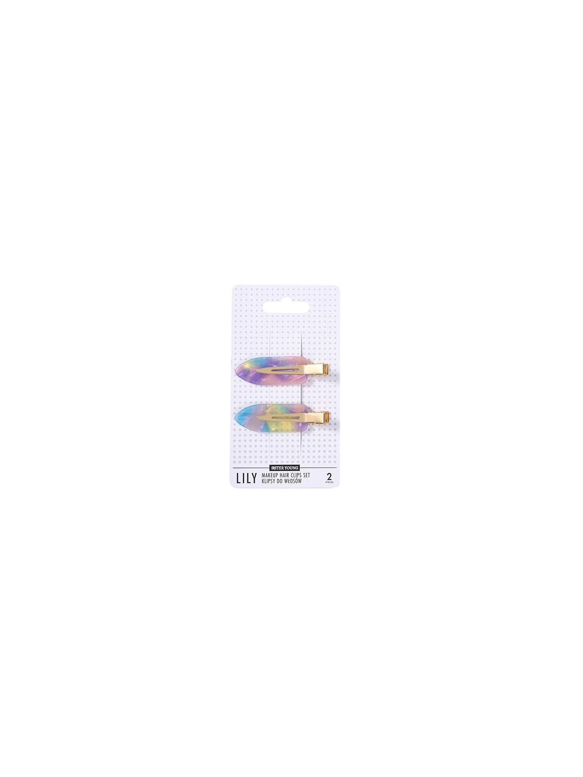 Sister young Lily Makeup Fermagli per capelli Set clip per capelli Rosa Viola 2 pezzi