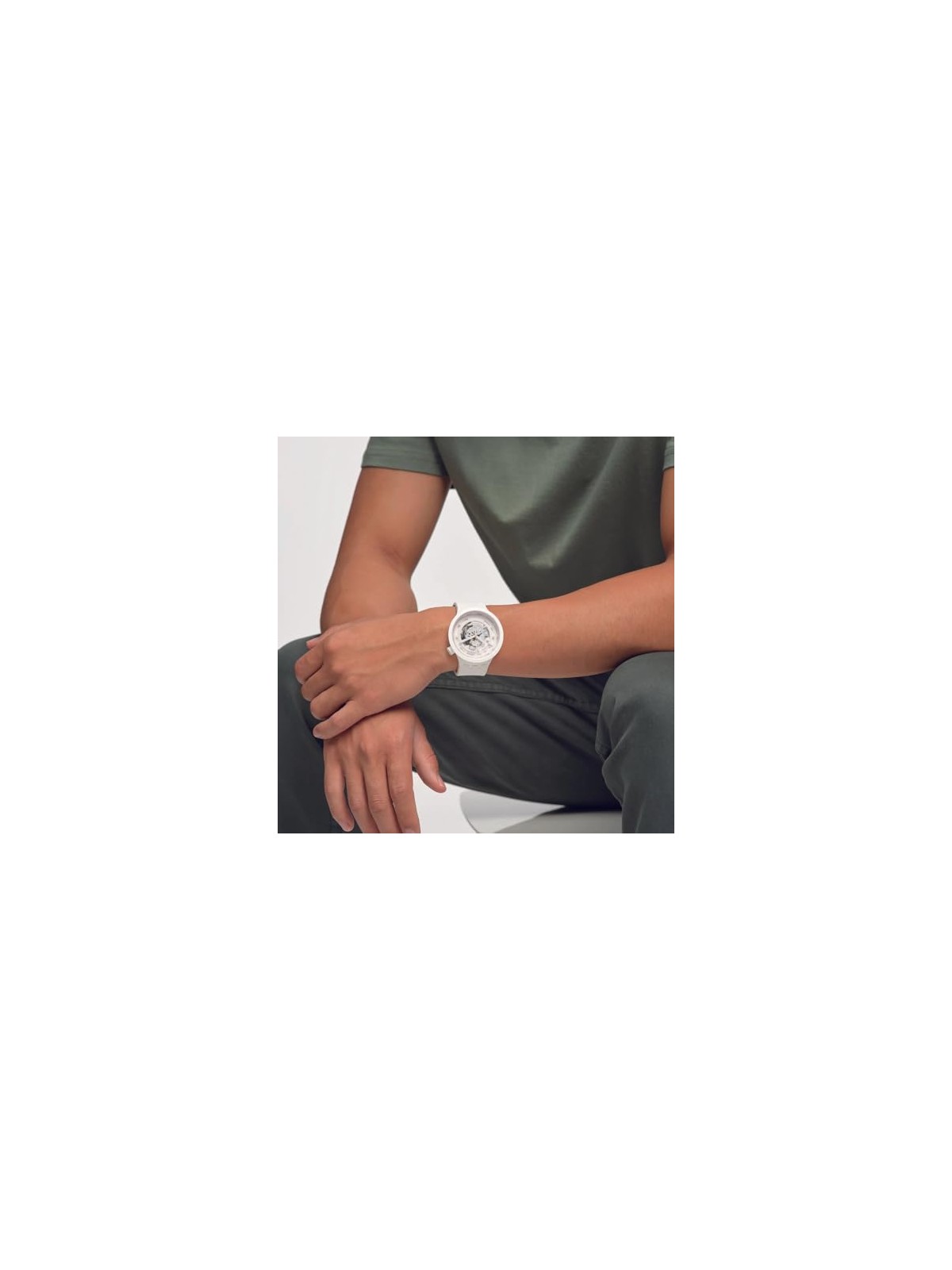 Swatch C-WHITE SB03W100 unisex