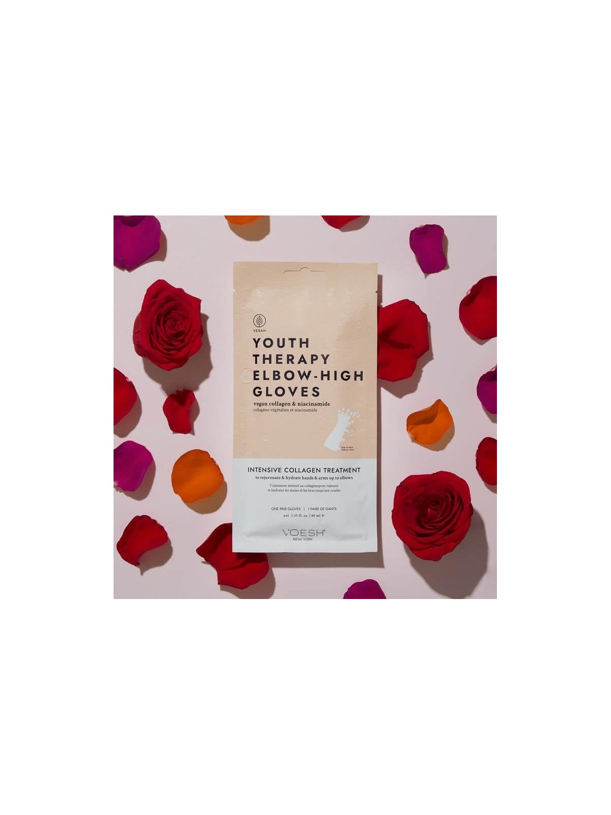 Voesh Guanti per terapia giovanile Elbow High hand treatment in gloves with collagen reach up to elbows 40ml