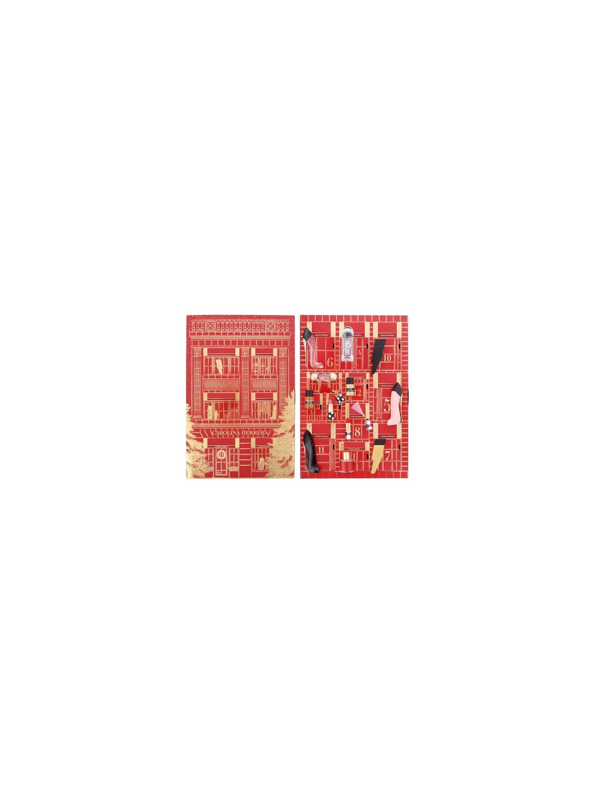 Carolina herrera SET Calendario dell'Avvento Fabulous Kiss The Lipstick Sheer 171 Rosy Date 1g + 410 Alegria 1g + Good Girl