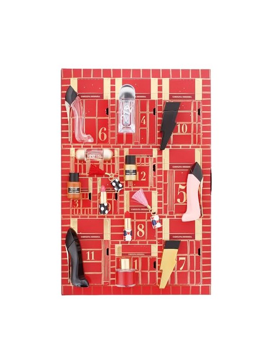 Carolina herrera SET Calendario dell'Avvento Fabulous Kiss The Lipstick Sheer 171 Rosy Date 1g + 410 Alegria 1g + Good Girl