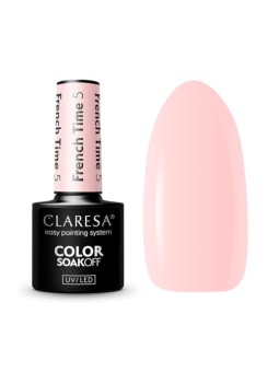 Claresa Vernice ibrida UV/LED Color Soak Off French Time 5.5 g