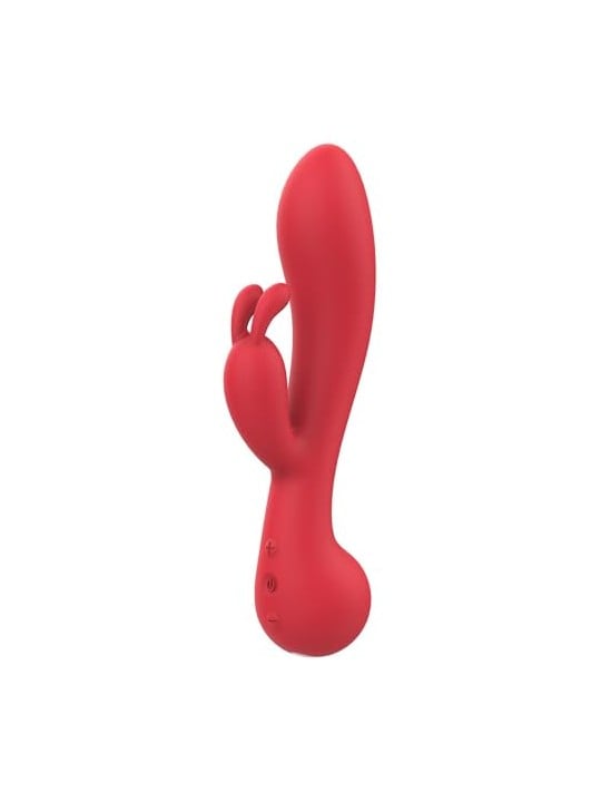 Dream toys Vibratore a forma di coniglietto Amour Vibe Camille con 2 motori, colore rosso.