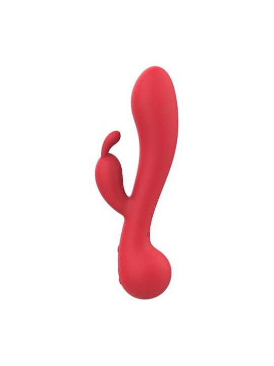 Dream toys Vibratore a forma di coniglietto Amour Vibe Camille con 2 motori, colore rosso.