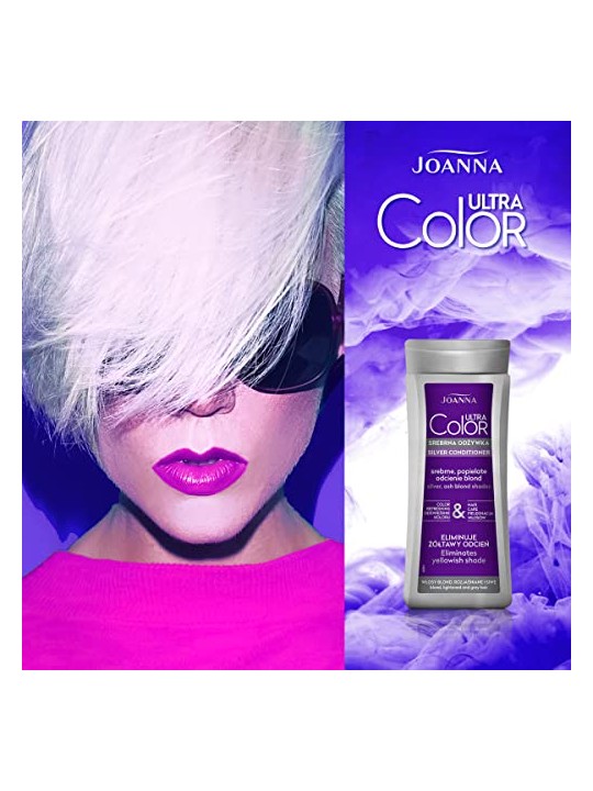 Joanna Balsamo Ultra Color Silver per capelli biondi schiariti e grigi balsamo per capelli biondi
