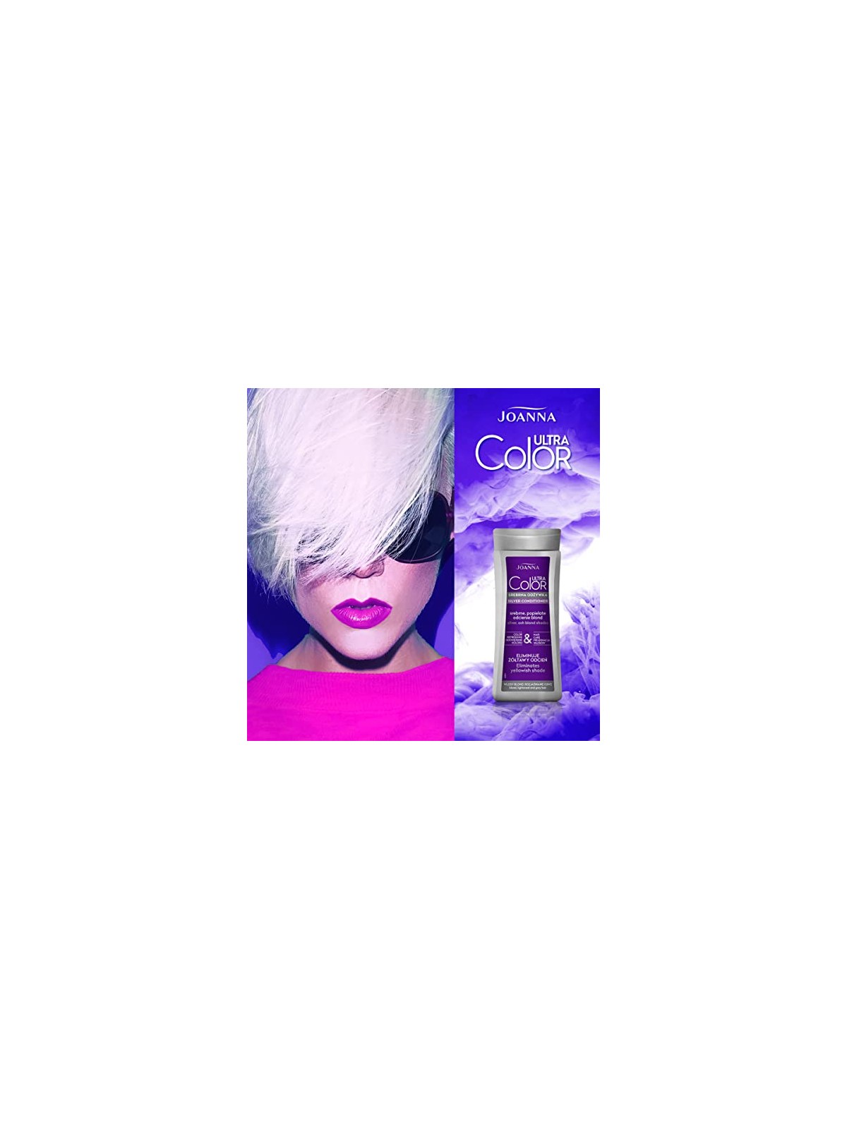 Joanna Balsamo Ultra Color Silver per capelli biondi schiariti e grigi balsamo per capelli biondi