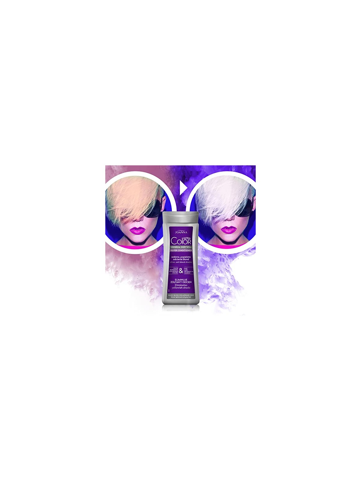 Joanna Balsamo Ultra Color Silver per capelli biondi schiariti e grigi balsamo per capelli biondi