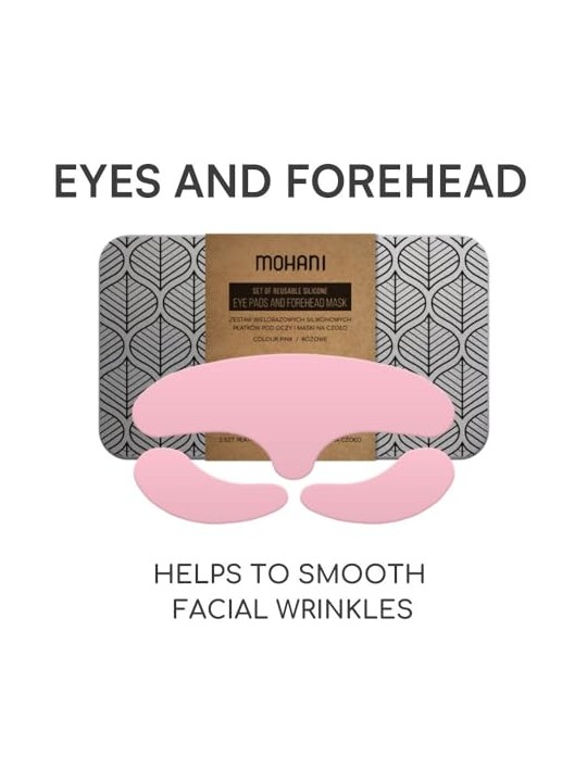 Mohani Cerotti in silicone riutilizzabili per le rughe nasolabiali, rosa