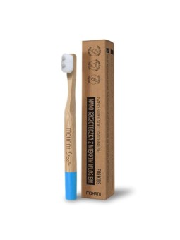Mohani Spazzolino da denti in nano bambù per bambini, colore blu