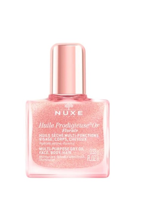 Nuxe SET Glow On The Go Olio secco rosa 10ml + lucidalabbra 8ml + fascia per capelli