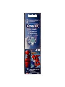 Oral B Teste di ricambio per Spiderman per bambini, 2 pezzi. bambino