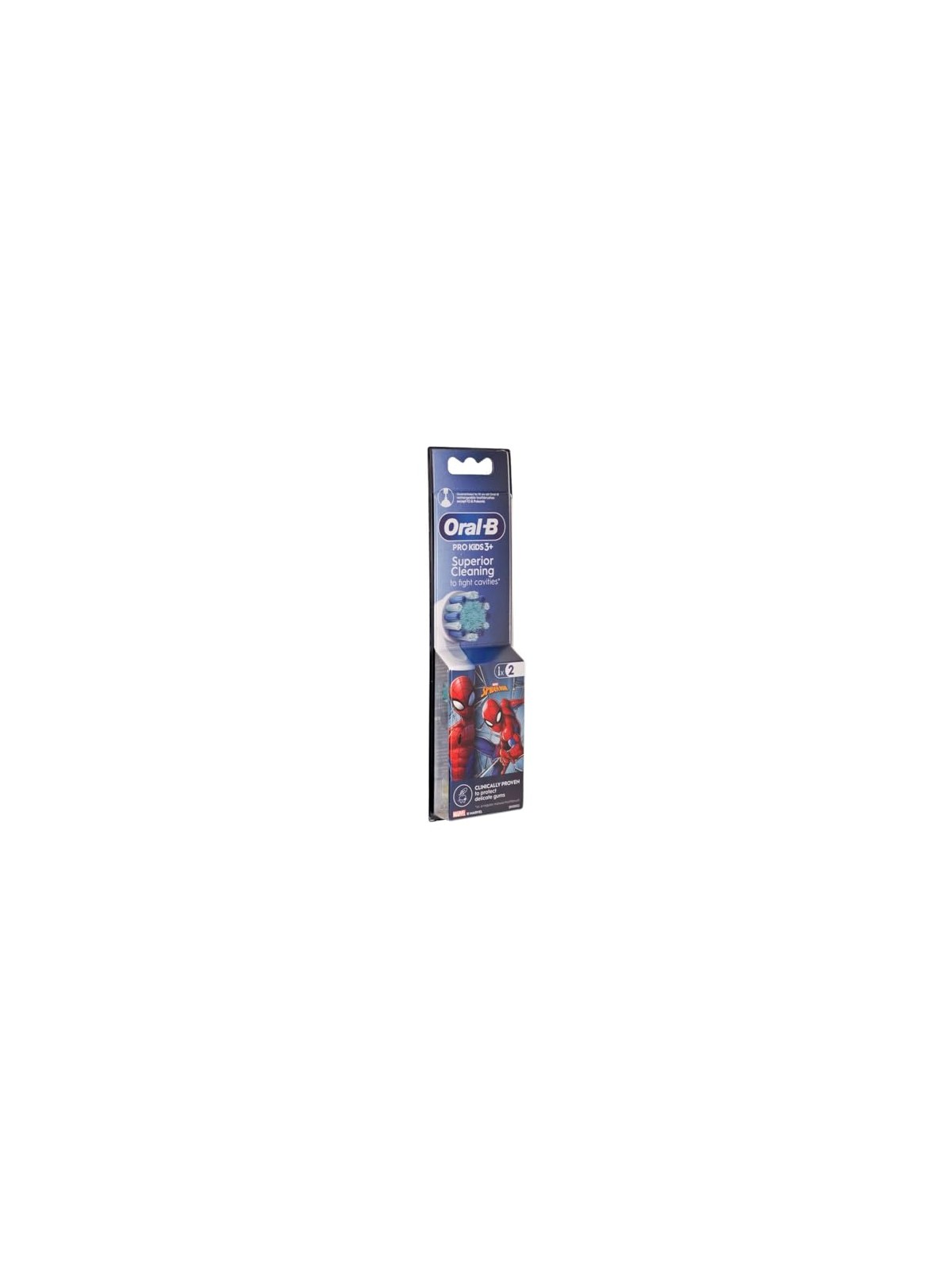 Oral B Teste di ricambio per Spiderman per bambini, 2 pezzi. bambino
