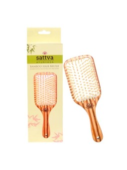 Sattva Spazzola per capelli ayurvedica in bambù spazzola per capelli in bambù