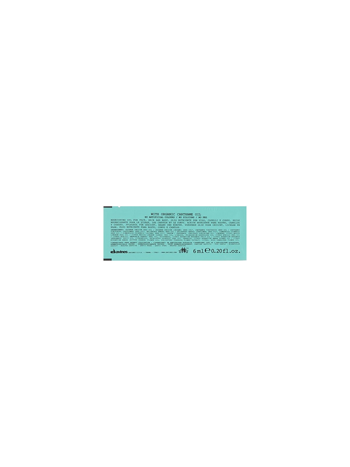 Set Davines Autentico Olio Nutriente per Corpo Viso e Capelli 12 pezzi da 12ml