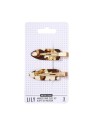 Sister young Lily Makeup Fermagli per capelli Set clip per il bagno Milk Coffee 2 pezzi