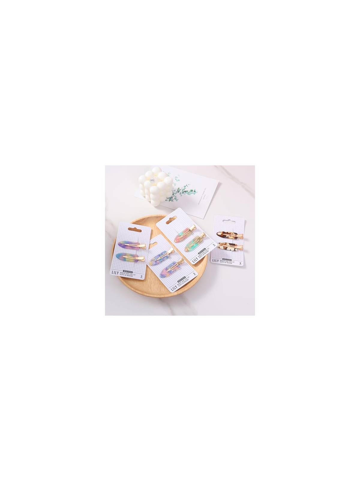 Sister young Lily Makeup Fermagli per capelli Set clip per il bagno Milk Coffee 2 pezzi