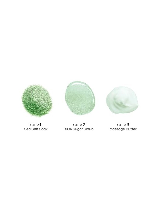 Voesh SET Mani Moments Double Green Tea Detox set manicure: allo zucchero peeling + maschera in crema + olio da massaggio +