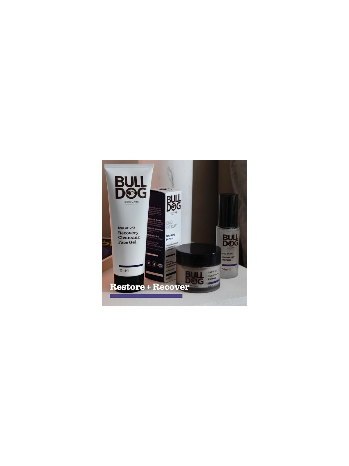 Bulldog Gel detergente viso rigenerante di fine giornata 125 ml uomo