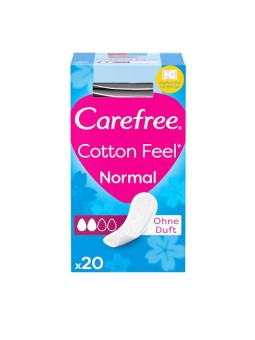 Carefree Assorbenti igienici normali, morbidi come il cotone, confezione da 20 pezzi