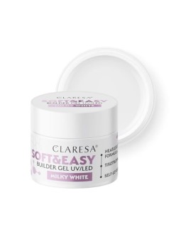 Claresa Gel costruttore Soft & Easy UV/LED gel costruttore bianco latte 45g