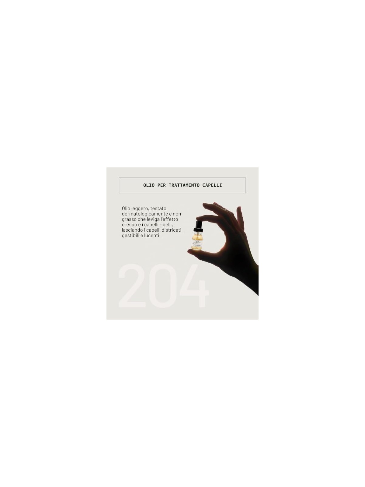 Depot No. 204 Olio per Capelli 30ml Uomo