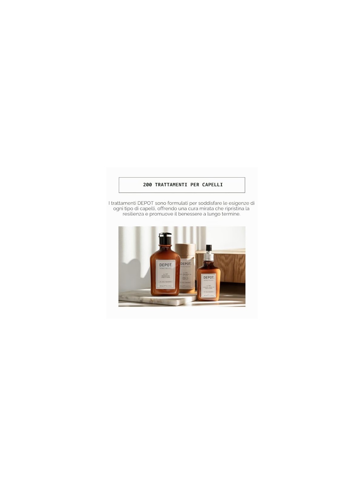 Depot No. 204 Olio per Capelli 30ml Uomo
