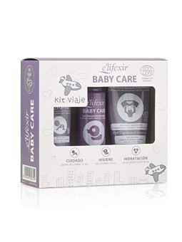 E'Lifexir KIT DA VIAGGIO PER LA CURA DEL NEONATO, 3 PEZZI Shampoo gel 50ml + Body lotion 50ml + Diaper rash cream 25ml unisex