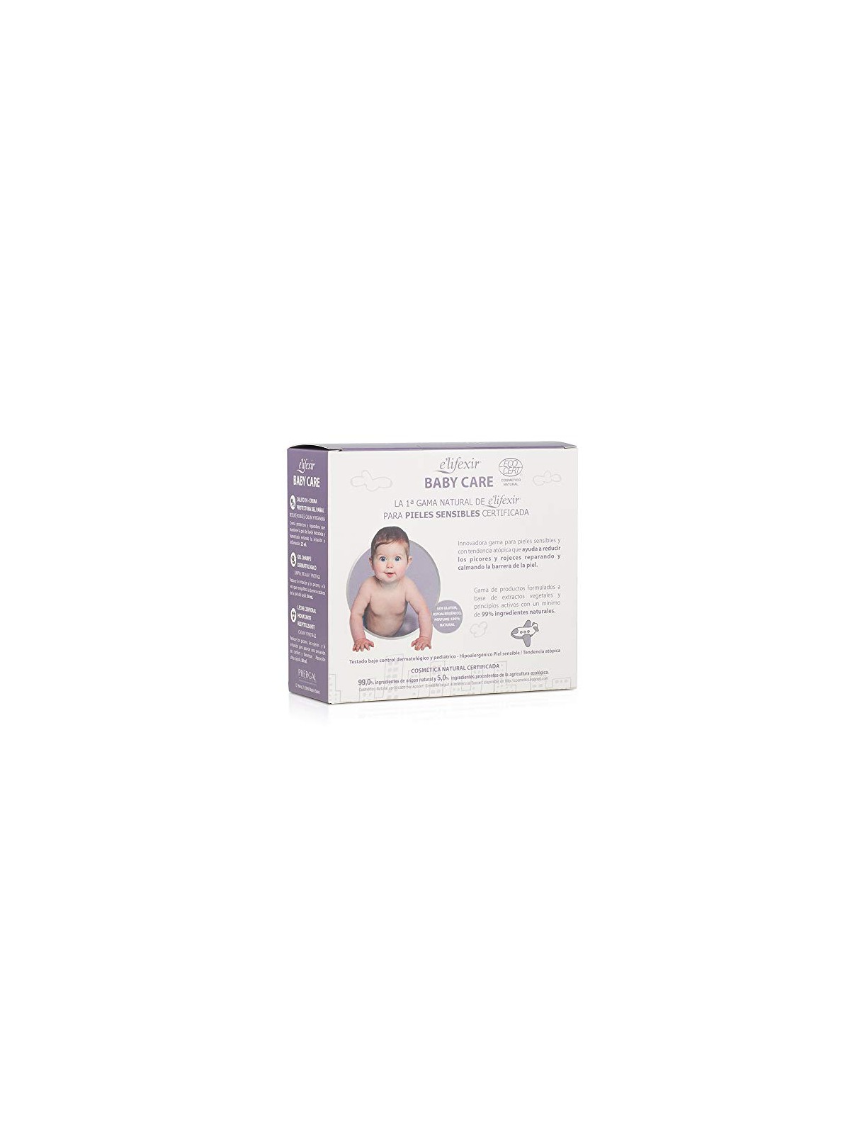 E'Lifexir KIT DA VIAGGIO PER LA CURA DEL NEONATO, 3 PEZZI Shampoo gel 50ml + Body lotion 50ml + Diaper rash cream 25ml unisex