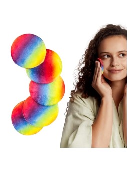 Glov Dischetti di cotone riutilizzabili Rainbow Pads, 5 pezzi.