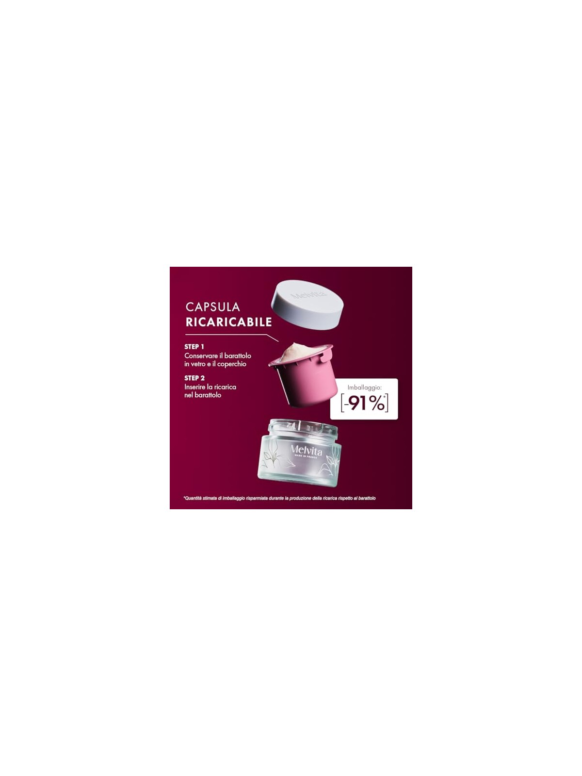 Melvita Ricarica di balsamo notte rigenerante all'olio di argan bioattivo, 50ml unisex