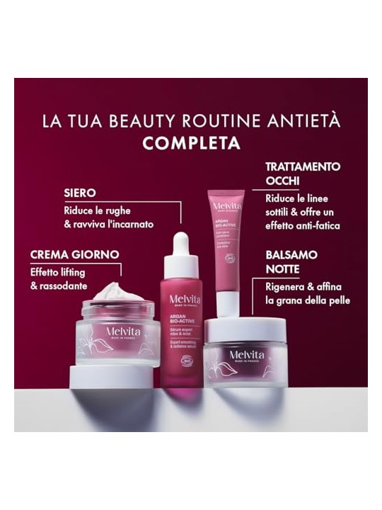 Melvita Ricarica di balsamo notte rigenerante all'olio di argan bioattivo, 50ml unisex