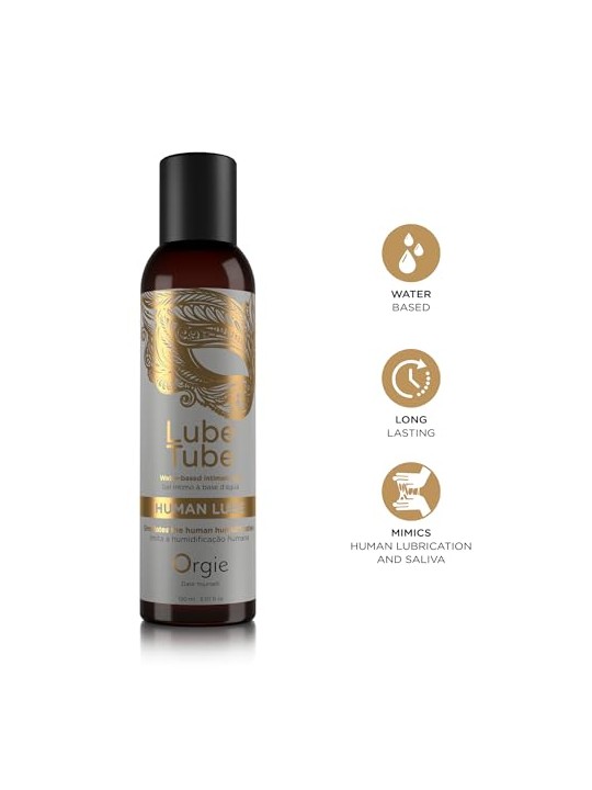 Orgie Tubetto di lubrificante intimo Human Lube Gel che imita la saliva 150ml