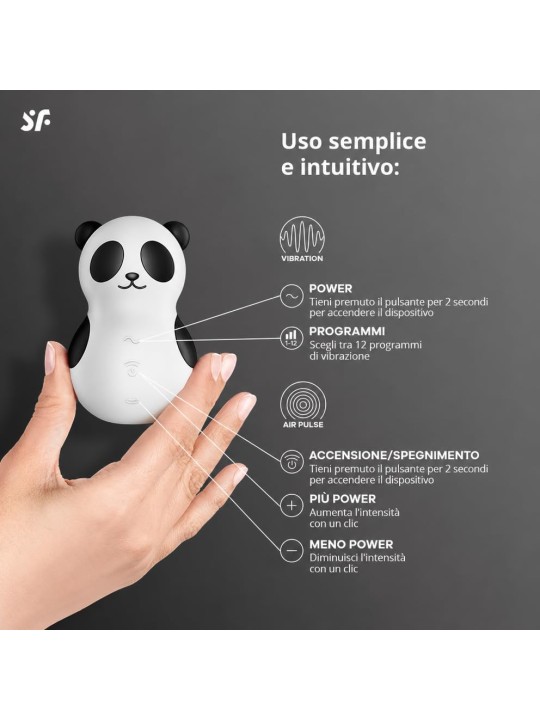Satisfyer Stimolatore clitorideo Pocket Panda Clit Sucker