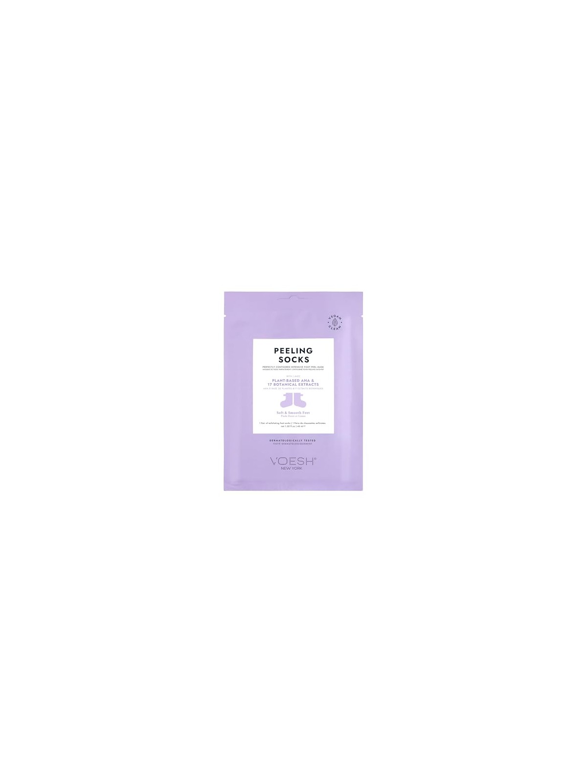 Voesh Calzini esfolianti Peeling Calze con acidi AHA ed estratti botanici 40ml
