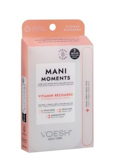 Voesh SET Mani Moments Double Vitamin Recharge set manicure peeling allo zucchero + maschera in crema + olio da massaggio +