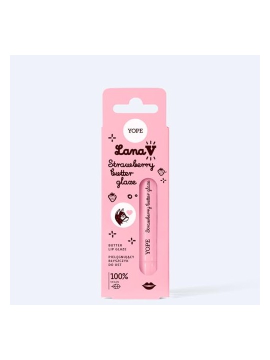 Yope Lucidalabbra Lana V Lip Glaze al burro di fragola, 8ml