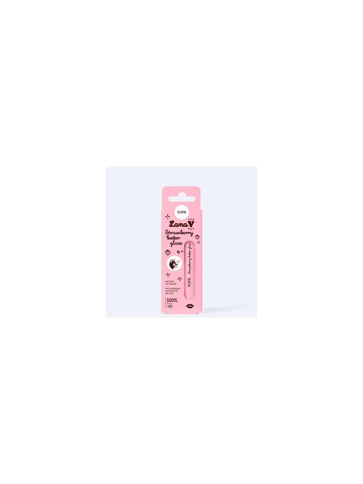 Yope Lucidalabbra Lana V Lip Glaze al burro di fragola, 8ml