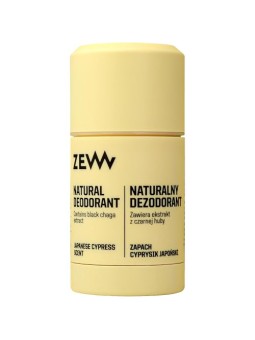 Zew for men Deodorante naturale in stick al cipresso giapponese e bergamotto 80g