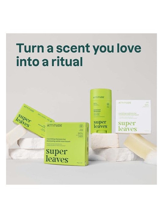 Attitude Deodorante naturale Super Leaves Pera e Ambra 75 g donna