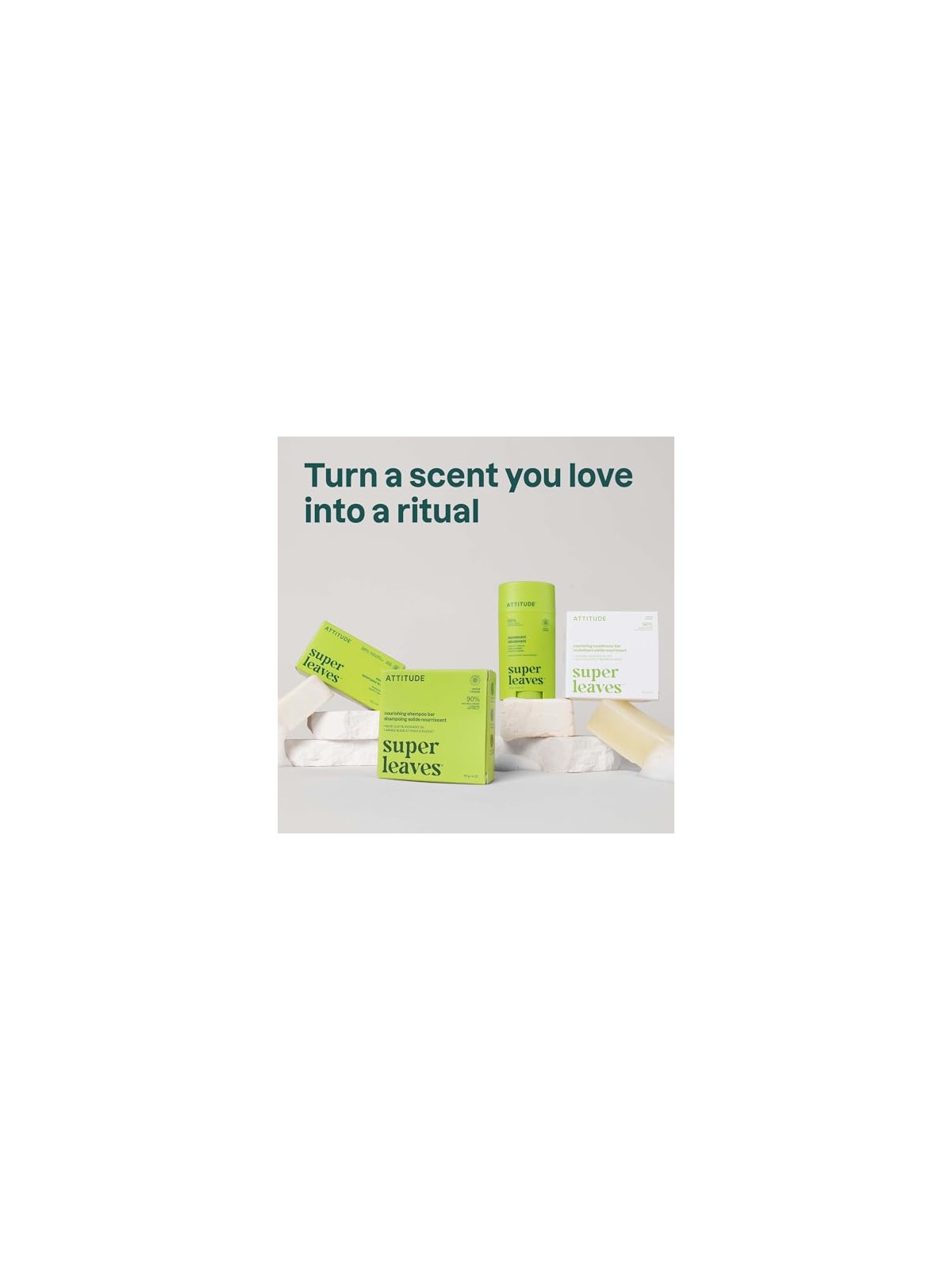 Attitude Deodorante naturale Super Leaves Pera e Ambra 75 g donna