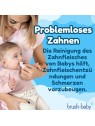 Brush baby Garze igieniche con camomilla e Xilitol per la pulizia delle gengive, 0-16 mesi, 20 pezzi.
