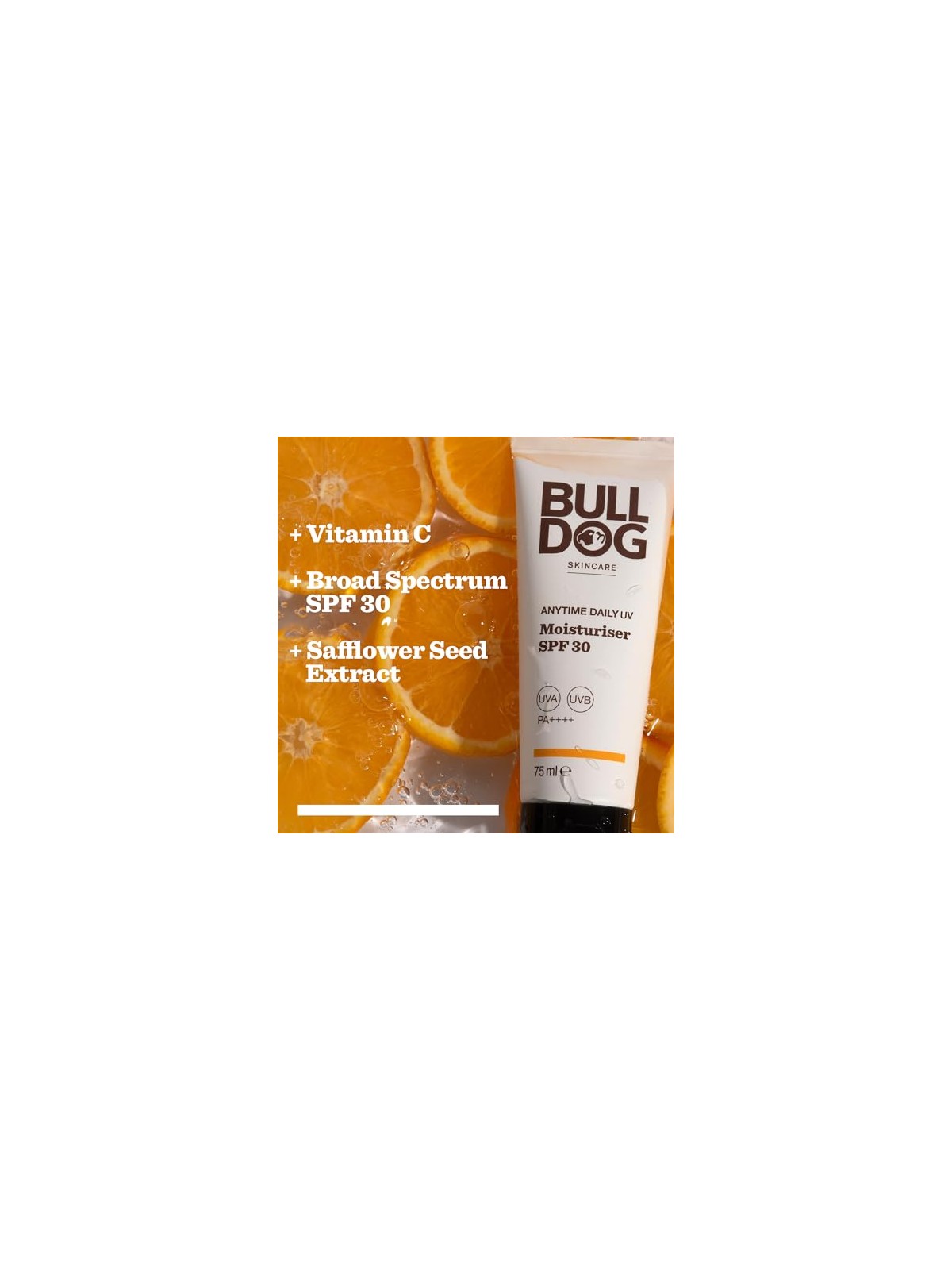 Bulldog Crema idratante per il viso SPF 30, idratazione quotidiana in qualsiasi momento, 75 ml uomo