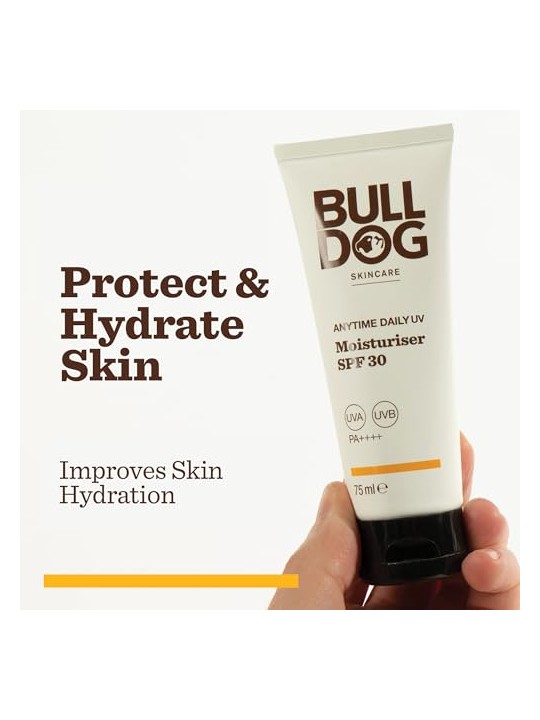Bulldog Crema idratante per il viso SPF 30, idratazione quotidiana in qualsiasi momento, 75 ml uomo