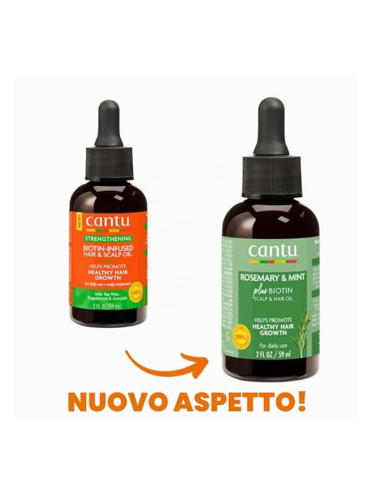 Olio Rinforzante Cantu Biotina per Capelli e Cuoio