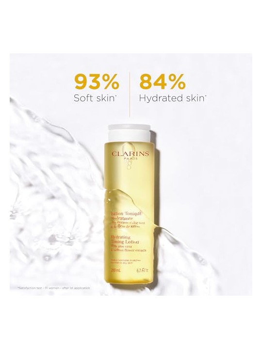 Clarins Lozione tonica idratante per pelli da normali a secche 200ml unisex