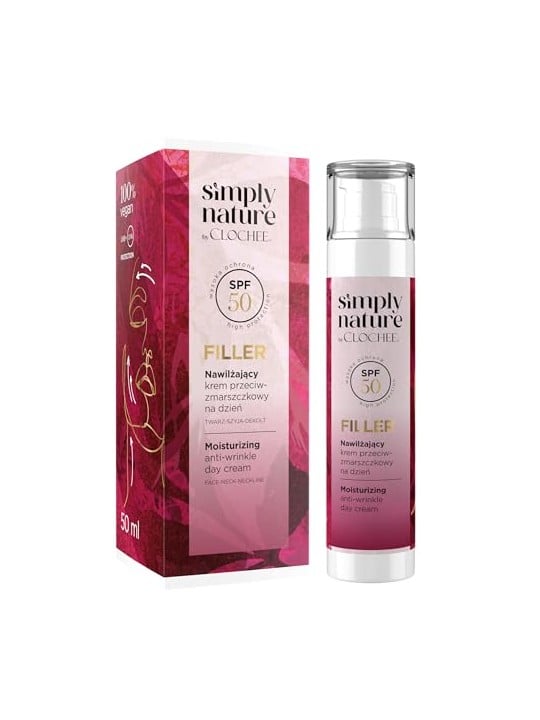 Clochee Simply Nature Filler crema idratante naturale per i bambini SPF50 50ml
