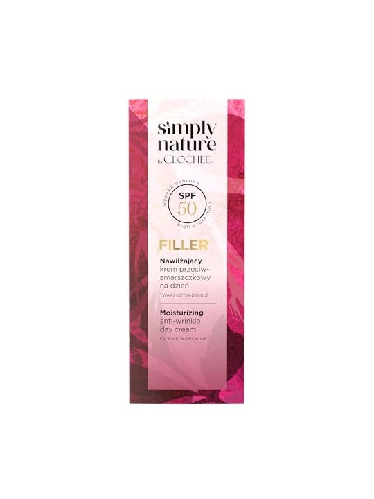 Clochee Simply Nature Filler crema idratante naturale per i bambini SPF50 50ml