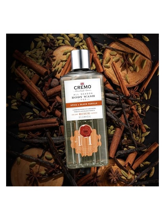 Cremo Bagnoschiuma Spice & Black Vanilla 473ml uomo