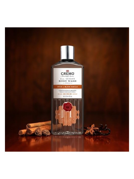 Cremo Bagnoschiuma Spice & Black Vanilla 473ml uomo