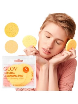 Glov Dischetti detergenti naturali Dischetti detergenti viso in cellulosa 5 pz